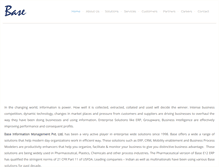 Tablet Screenshot of baseinformation.com